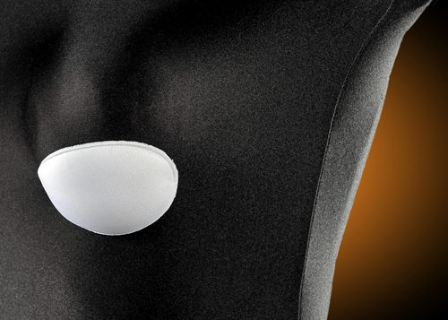 Wkładki piankowe pokryte dzianiną, do stosowania w biustonoszach push-up, sukniach ślubnych i gorsetach. Biały, beżowy i czarny kolor pokrycia.